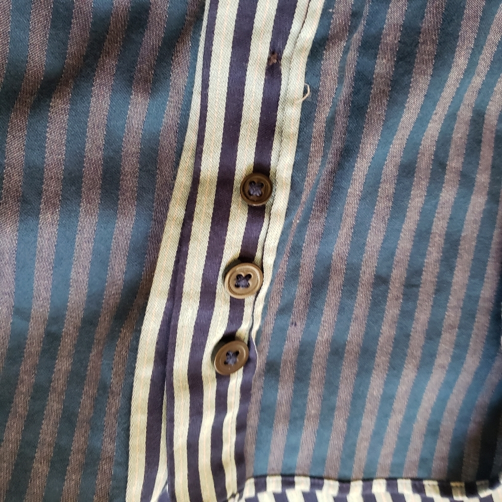 Express 1MX Modern Fit Men's Long Sleeve Button Up Shirt - Picture 4 of 7